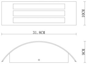 Applique Legno E27 IP54 da Esterno Antiabbagliamento - Serie SHELL Base E27