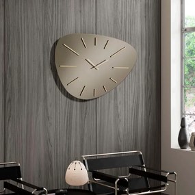 Orologio da parete 58x78 cm in cristallo Bronzo e dettagli Oro GARY