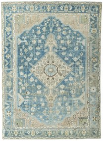 Hamedan Tappeto 190 x 140 Blu (Iran) Annodato A Mano