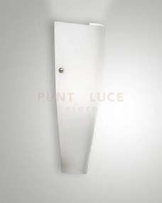 Dedalo applique bianca ip44 in vetro soffiato 1 luce attacco e27 in...