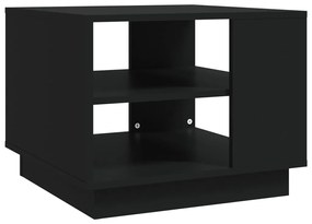 Tavolino da Salotto Nero 55x55x43 cm in Truciolato