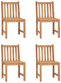 Set da pranzo per esterni 5 pz in legno massello di teak