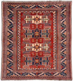 Kazak Tappeto orientale 190x210 Rosa (Afghanistan) Annodato A Mano
