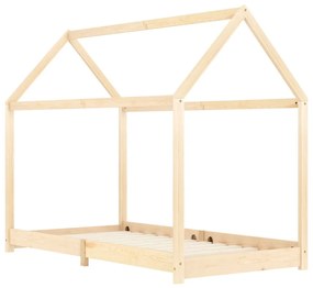 Giroletto per bambini in legno massello di pino 90x200 cm