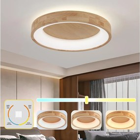 Brilagi-LED Lampada da soffitto FALCON WOOD LED/40W/230V 3000/4000/6000K 60 cm in legno