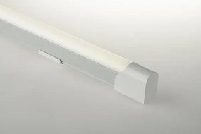 Sotto pensile led t8 alluminio 18w 1700lm 4000k 120x2,8x3,9cm