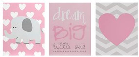 Quadri per bambini in set da 3 16x20 cm Dream Big - Premier Housewares