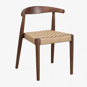 Confezione da 4 sedie da pranzo in legno di teak Celle legno di teak - Sklum