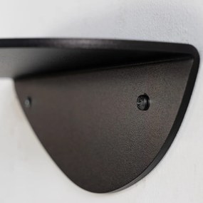 Mensola nera in metallo 34 cm Pipa – Spinder Design