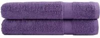 Asciugamani Premium 2 pz Viola 100x200 cm 600 g/m 100% Cotone 137365