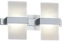 Applique Led Parete Interno 2 Luci 4,5W Alluminio H 18 cm Platon GD Trio