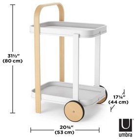Tavolo da portata su rotelle 44x53 cm Bellwood - Umbra