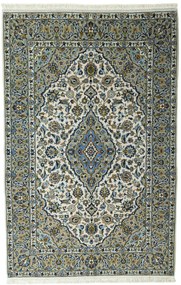 Kashan Tappeto 220x140 Beige (Iran) Annodato A Mano