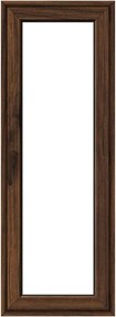Finestra in PVC effetto legno noce L 80 x H 220 cm, 1 anta apertura a destra