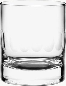 Set di 2 bicchieri da whisky in cristallo soffiato Lens
