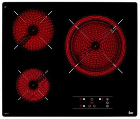 Piano Cottura Vetroceramica Teka TB6315 60 cm - 3 Fuochi e Funzione Timer