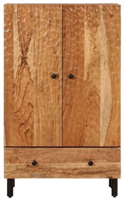 Credenza 60x33x100 cm in legno massello di acacia