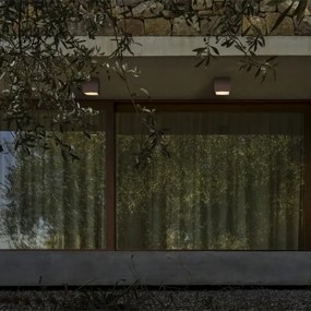 Ideal Lux - Faretto per esterni TECHO 1xGU10/20W/230V 9x9 cm IP54 marrone