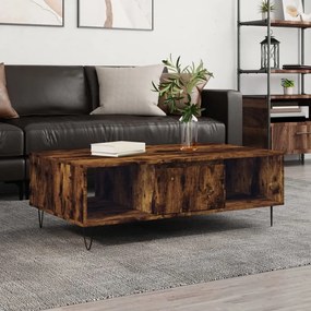 Tavolino Da Salotto Rovere Fumo 104x60x35 Cm Legno Multistrato /