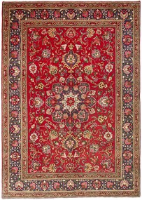 Tabriz Tappeto 280x210 Rosso (Iran) Annodato A Mano