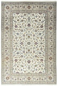 Kashan Tappeto 300x200 Beige (Iran) Annodato A Mano