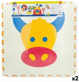 Tappeto Puzzle Colorbaby 4 Pezzi animali 118 x 118 cm EVA (2 Unità)