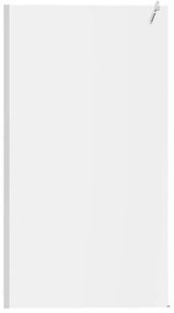 Box doccia walk-in, vetro 6 mm, H 200 cm, profilo cromo