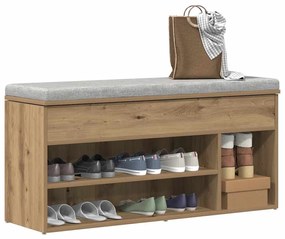 Scarpiera Rovere Artigianale 102x30,5x45 Cm Legno Multistrato /