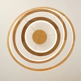 Brilagi - Lampadario LED su cavo UMEA WOOD LED/45W/230V pr. 60 cm in legno di caucciù