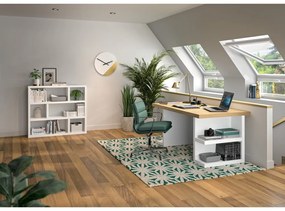 Libreria bianca 120x105 cm Dublin - TemaHome