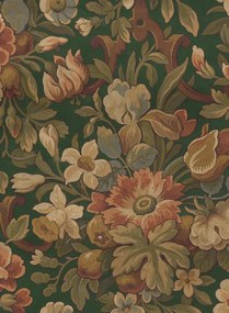 Rebel Walls Wandbild Vintage Flora - Green