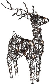 Decorazione natalizia luminosa marrone con alimentazione a batteria da terra Vixen – Star Trading