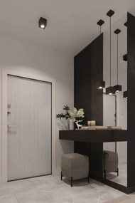 Applique da Parete in Alluminio  QUAD 1 G9 Nera da Interno