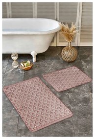 Set di tappetini per il bagno marroni in velluto 2 pz 60x100 cm – Mila Home