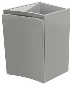 Estensione per mobile da bagno Vague 1 anta grigio L 34 x H 55 x P 48 cm