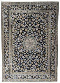 Kashan Tappeto persiano 270 x 390 Blu (Iran) Annodato A Mano