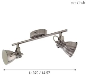 Eglo 96553 - Faretto LED SERAS 2xGU10/3,3W/230V