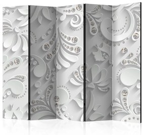 Paravento Flowers with Crystals II [Room Dividers]