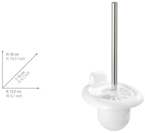 WENKO 17947100 - Scopino WC PURE 15,5x36 cm bianco