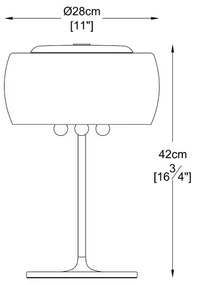 Brilagi - LED Lampada da tavolo di cristallo JEWEL 3xG9/42W/230V