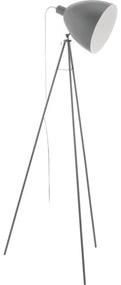 Eglo 33095 - Lampada da terra DUNDEE 1xE27/60W/230V grigia