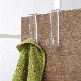 Set appendini in plastica trasparente multiuso con libera installazione