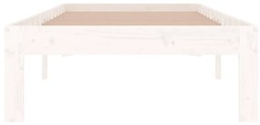 Giroletto bianco in legno massello 75x190 cm small single