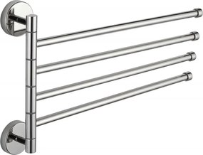 Mexen appendiabiti rotante quadruplo per asciugamani, cromo - 7039244-00