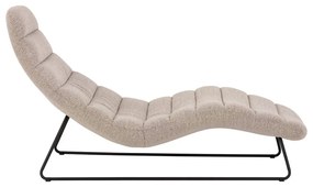 Lettino in bouclé beige Chaplin - Actona