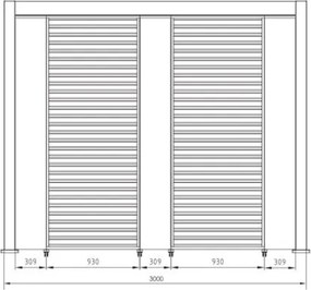 Pergola Bioclimatica 3x4 In Alluminio Con Tetto Lamellare Bianca Ocean Bizzotto