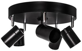 ByRydens 4200730-5002 - Faretto CORRECT 5xGU10/7W/230V nero