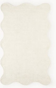 Tappeto tessuto a mano con bordo ondulato Wavy