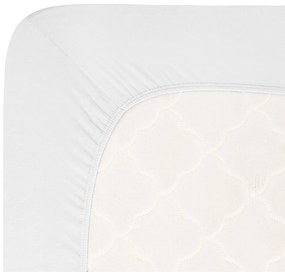 Lenzuolo elastico in jersey bianco 180x200 cm Boxspring - Andrea Simone
