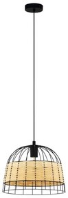 Eglo 55709 - Lampadario a sospensione con filo ANWICK 1xE27/40W/230V rattan